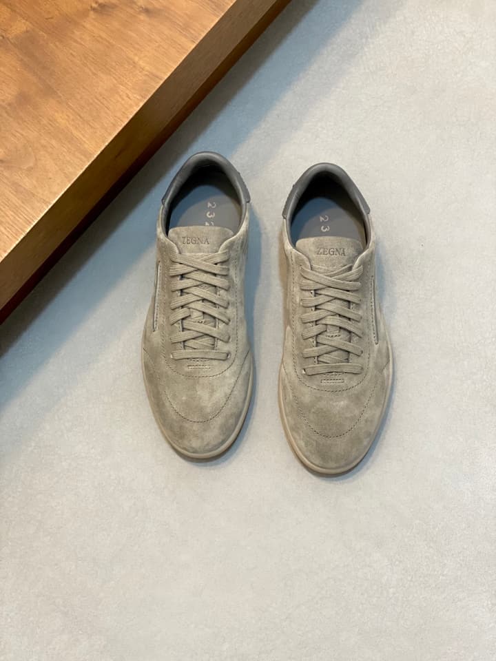 Zegna 232 Suede Sneakers – Current Season Collection