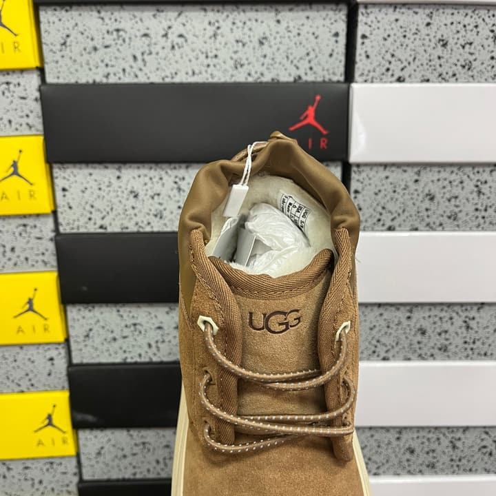 UGG Platform Low-Cut Snow Boots in Black Suede Slip-on