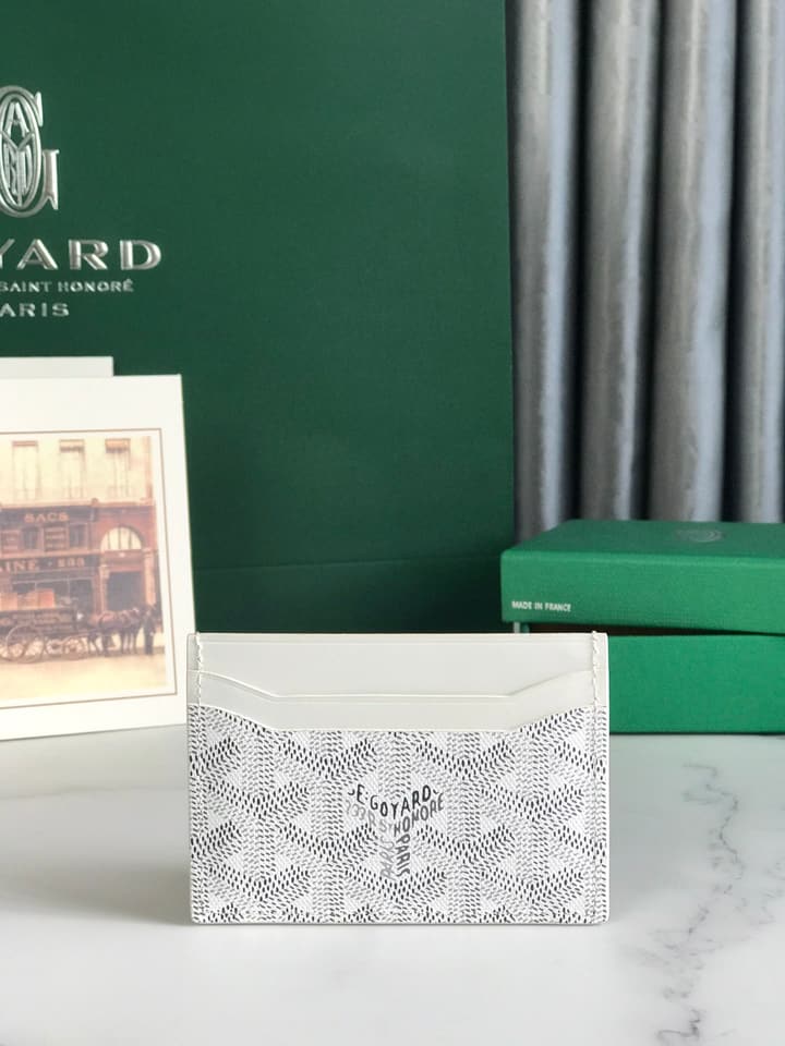 Goyard Card Holder in Black Pattern