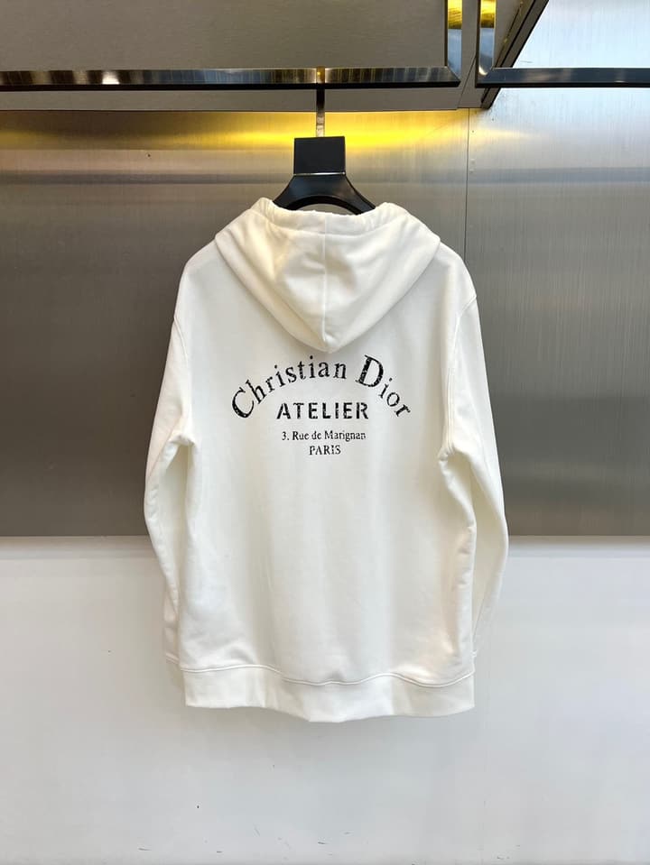Dior Atelier Hooded Sweatshirt – 2025 FW in Classic Black