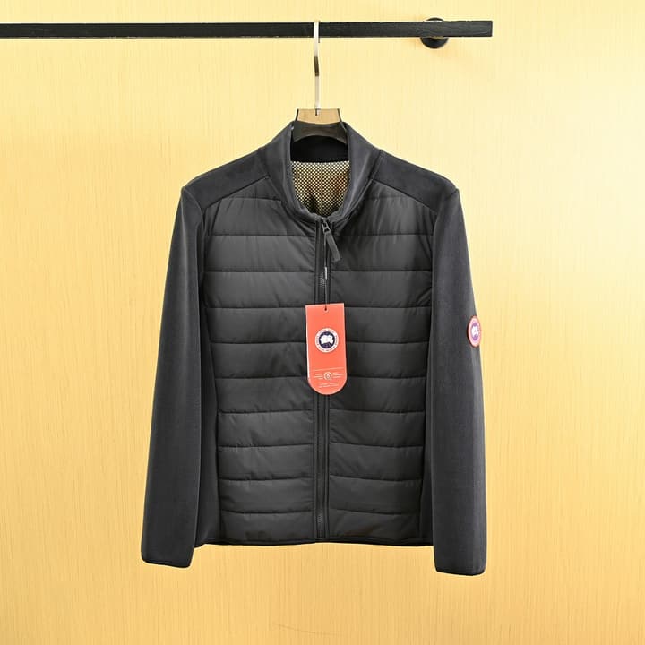 Canada Goose Spliced Stand-Collar Cashmere Jacket – 25FW in Dark Grey