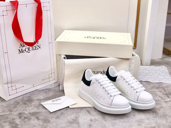 Alexander McQueen Classic Platform White Sneakers
