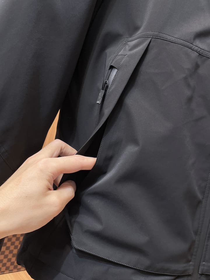 Prada Linea Rossa Gore-Tex Hooded Puffer Jacket in Black Hooded Anorak