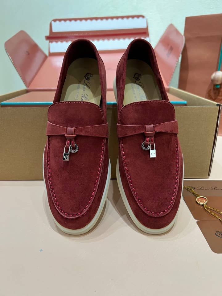 Loro Piana My Charms Suede Mules