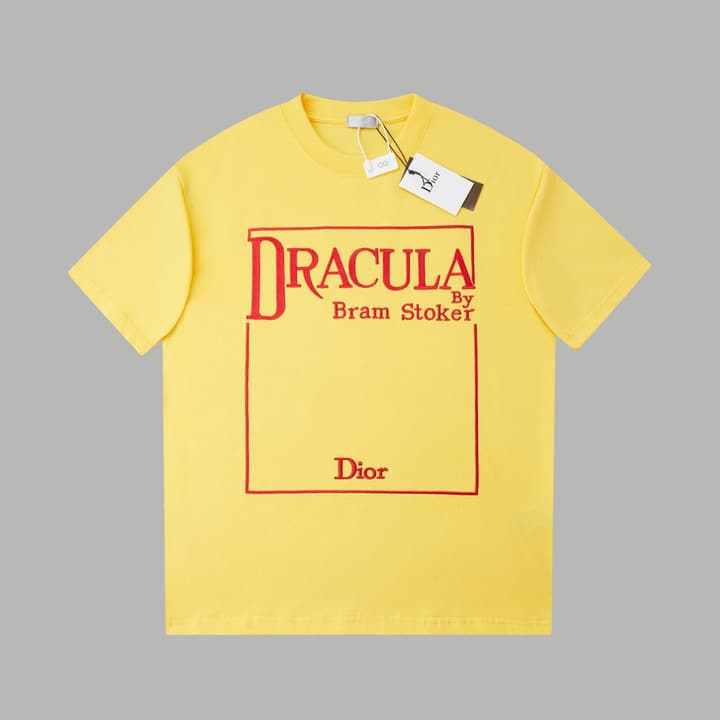 Dior Logo Embroidered Short-Sleeve T-Shirt – 26SS Early Spring Collection in Black Dracula