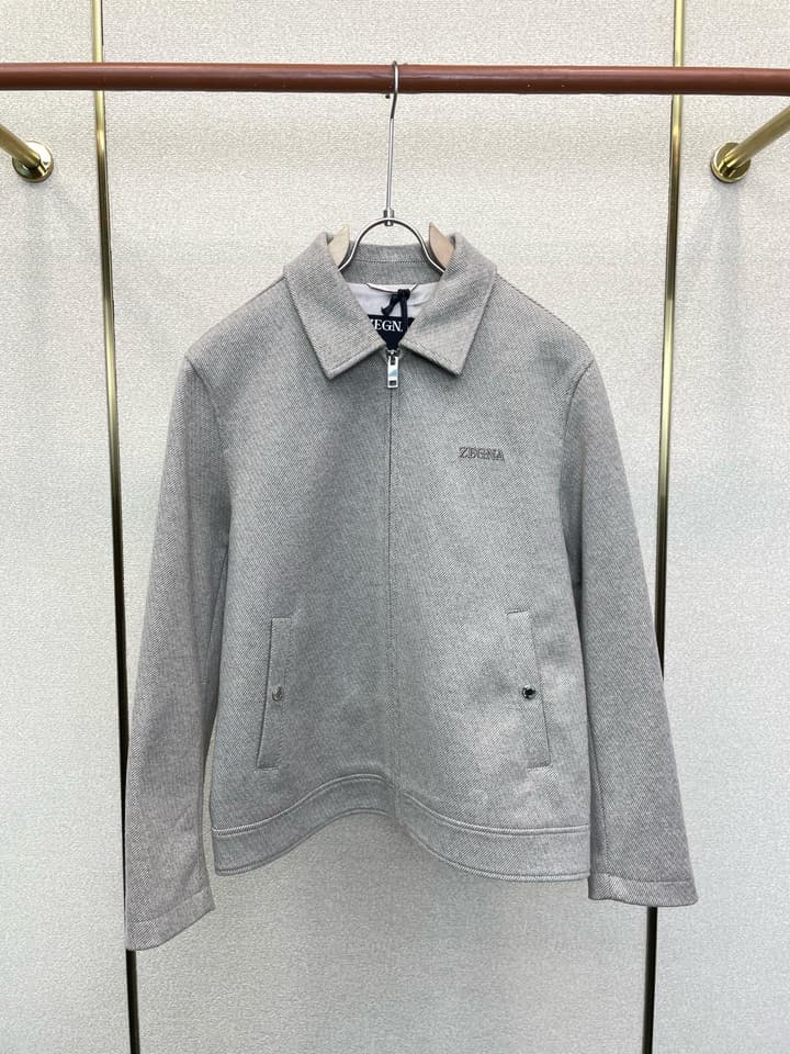 Zegna Casual Lapel Wool Jacket