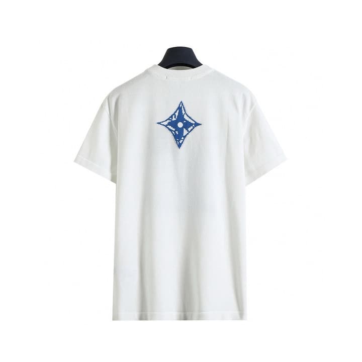 Louis Vuitton Cracked Jacquard Knit Short Sleeve – 26SS in White