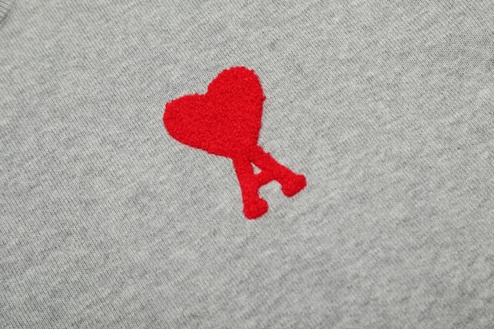 Ami Paris Classic Heart Embroidered Knit T-Shirt – 2025SS in Black
