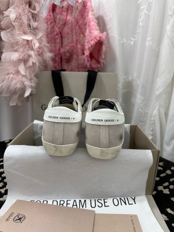 Golden Goose Super Star Rhinestone Leather Sneakers