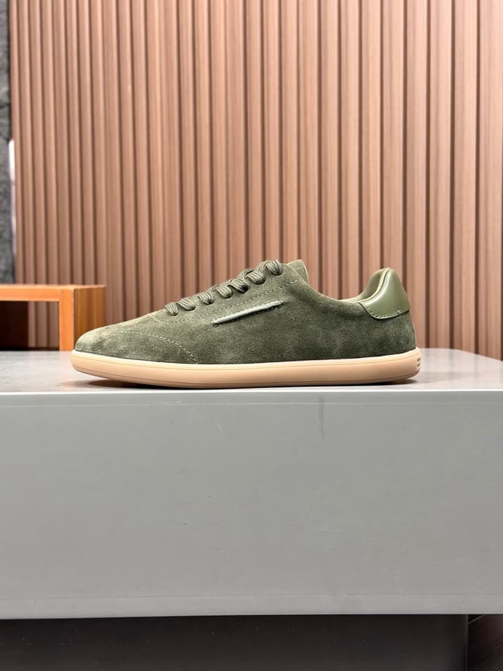 Zegna Old Money Suede Casual Sneakers