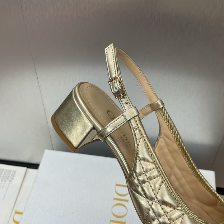 Dior Ballet Cannage Low-Heel Ballerina Flats – 2024 Spring/Summer Collection in Black Patent