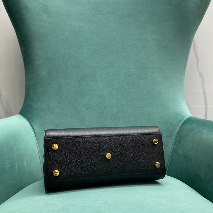 Saint Laurent Sac De Jour Satchel Bag in Gold