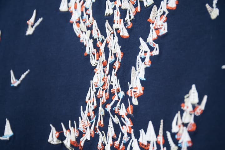 Louis Vuitton Colorful Embroidery Sailing Boat T-Shirt – 26SS Early Spring Collection in Black