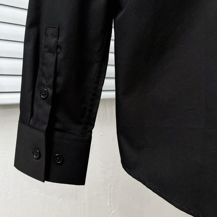 Dior Classic CD Metal Placket Shirt in Black