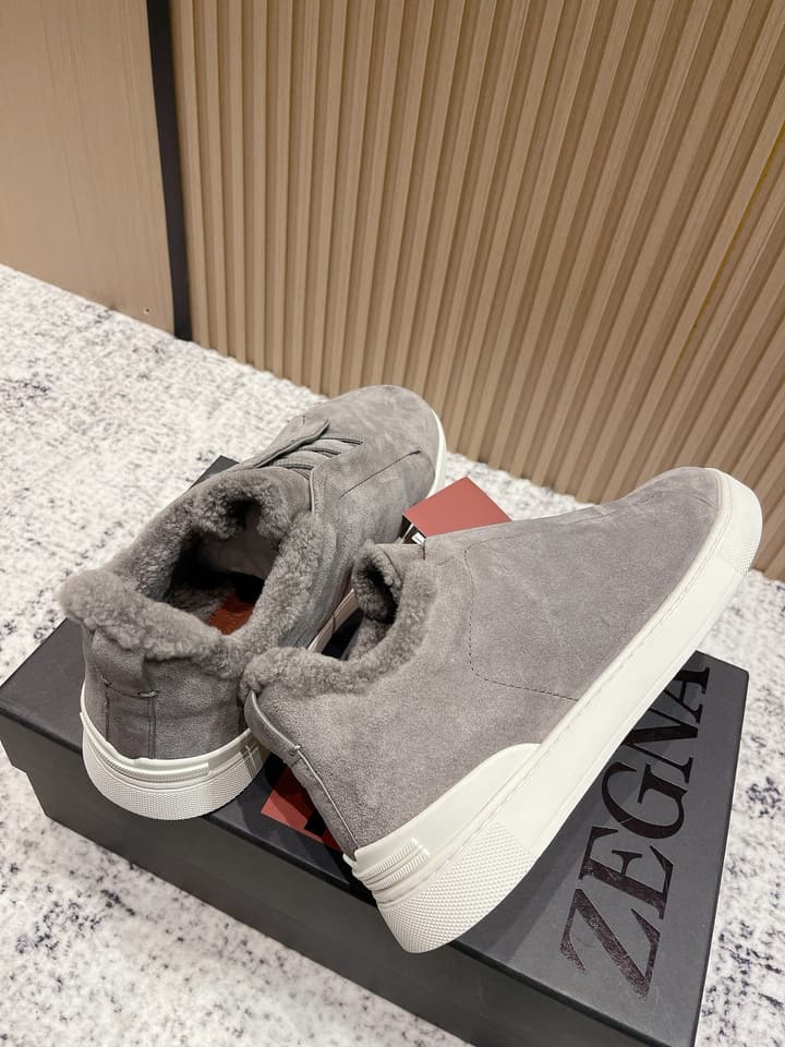 Zegna Triple Stitch Low-Top Casual Shoes – 2025SS in Black Leather