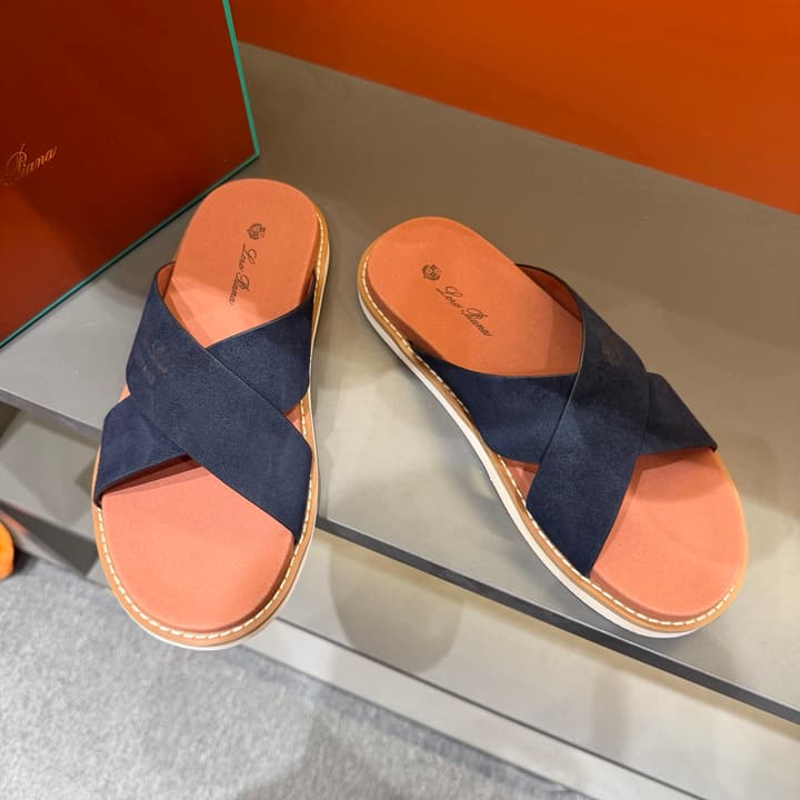 Loro Piana Summer Walk Crisscross Mules