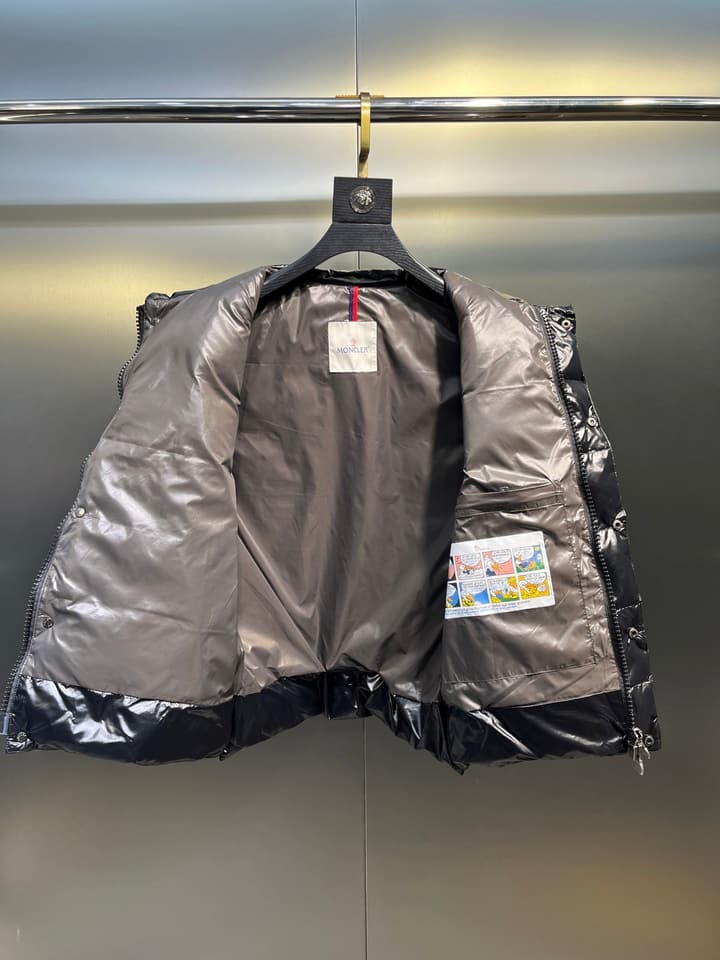 Moncler Unisex Down Vest in Gold