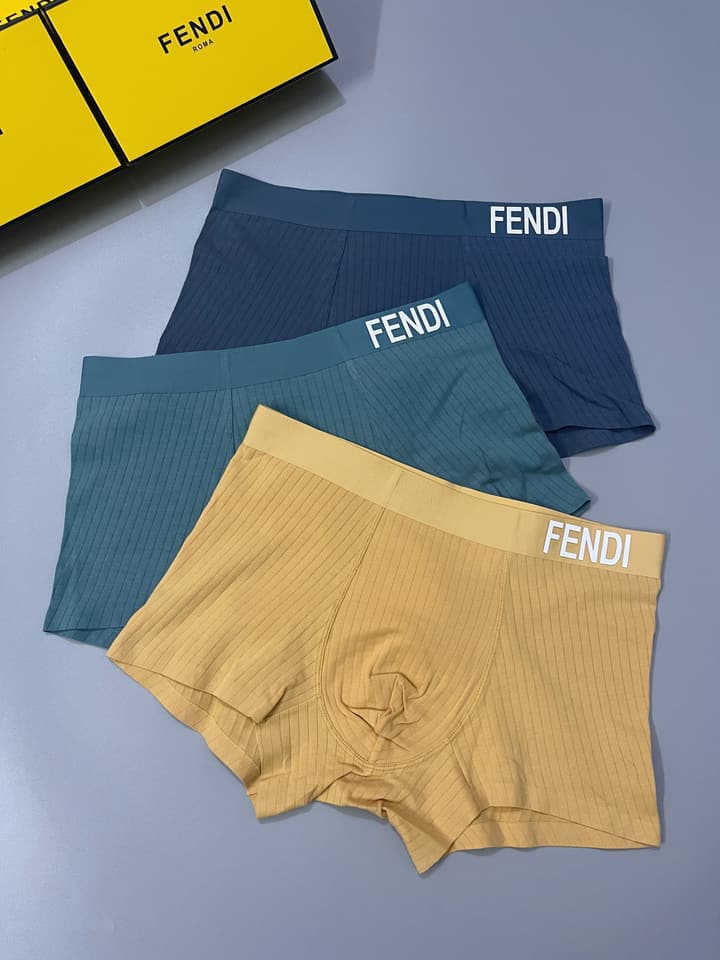 Fendi Men's Seamless Cotton Underwear Set