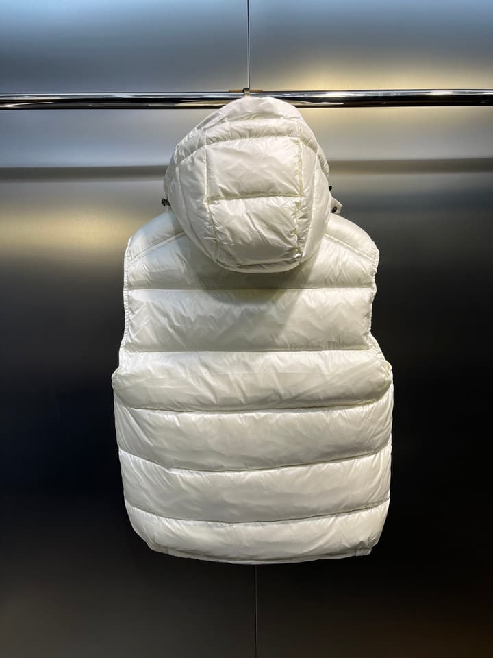 Moncler Classic Hooded Down Vest in Black