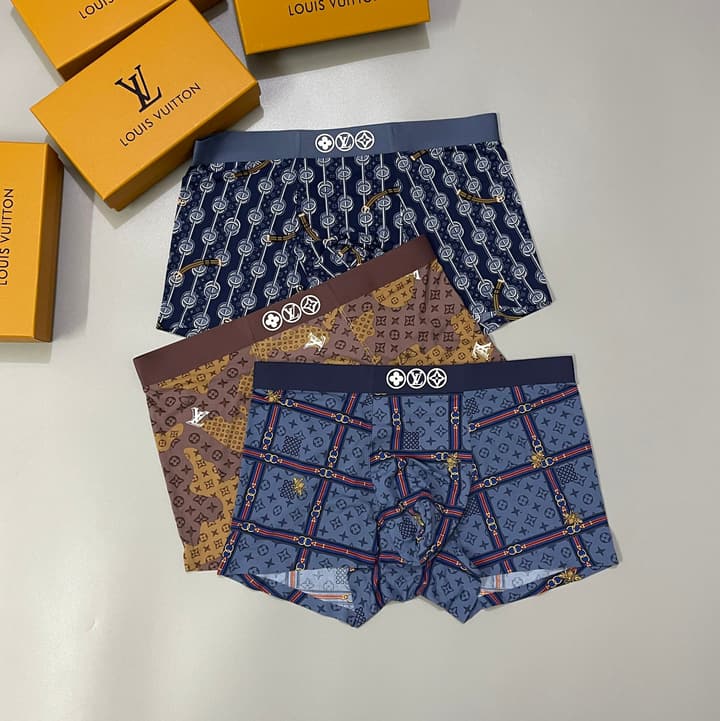 Louis Vuitton Ice Silk Seamless Boxer Briefs 3-Pack