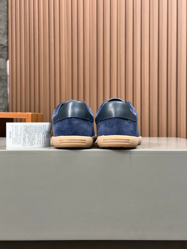 Zegna Old Money Suede Casual Sneakers