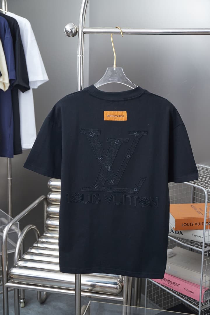 Louis Vuitton Toothbrush Embroidery Logo T-Shirt – 26SS Early Spring Collection in Black