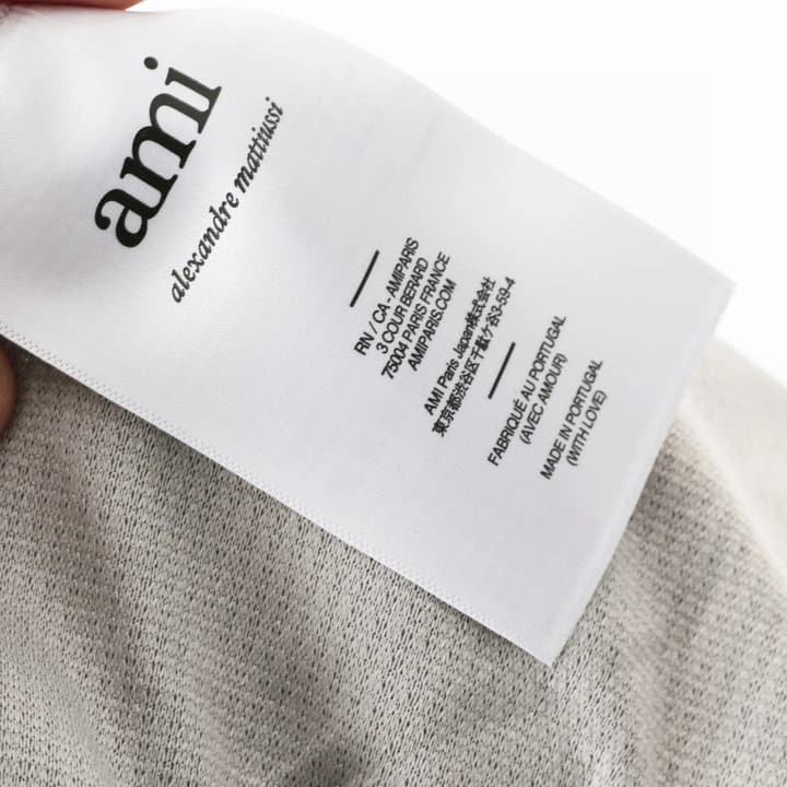 Ami Paris Men's Plaid Long Sleeve Shirt – 2025FW in Grey Plaid