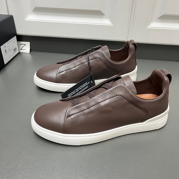 Zegna Triple Stitch Secondskin Luxury Sneakers