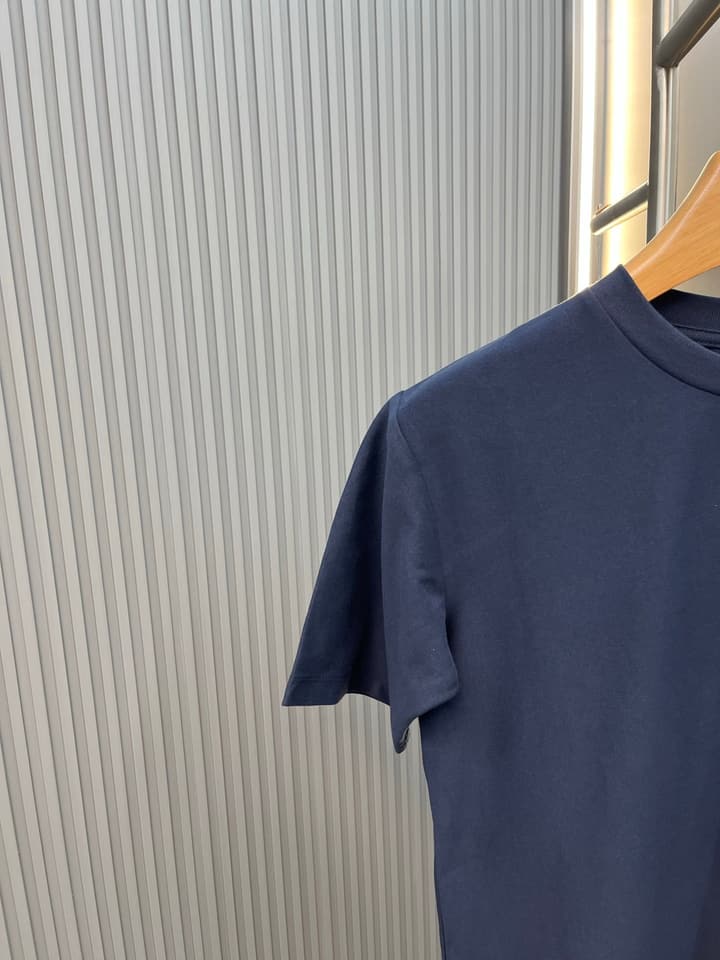 Celine Triomphe Embroidered Loose T-Shirt in Grey
