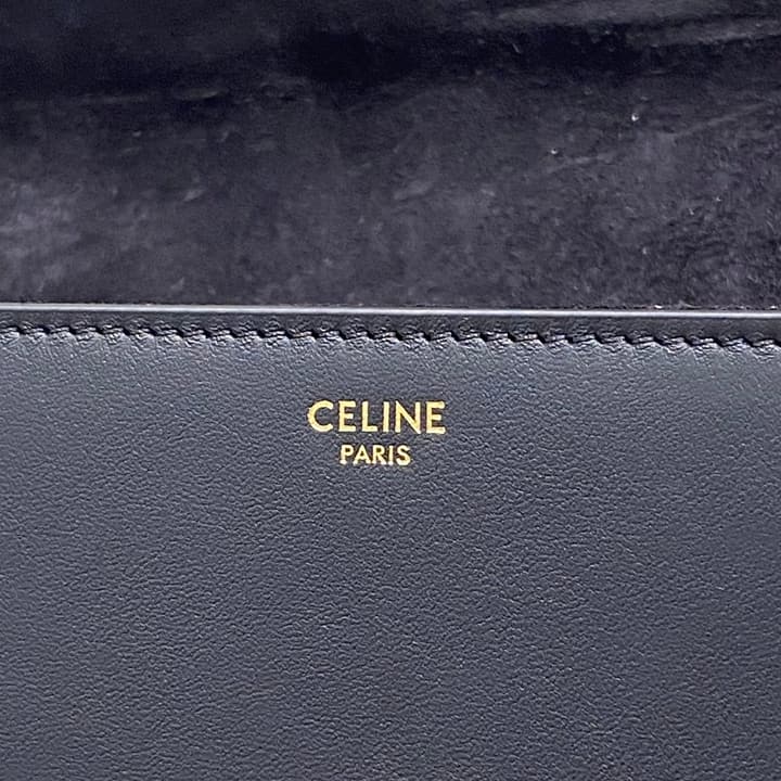 Celine Teen 16 Crossbody Bag in Black Leather