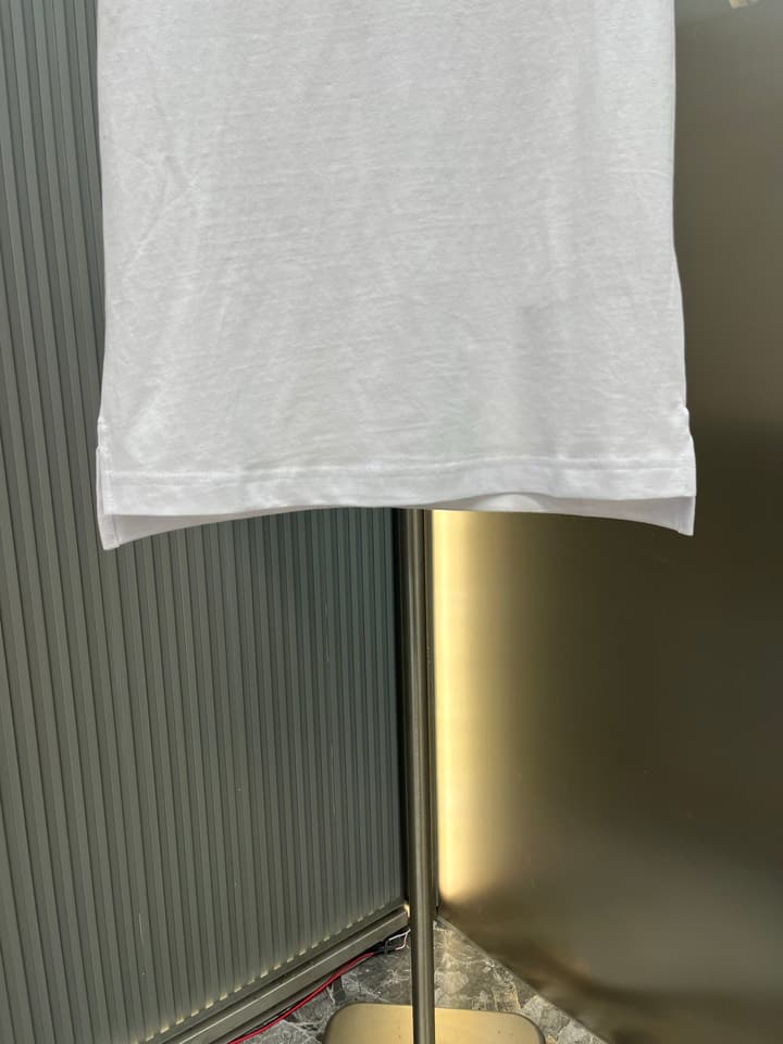 Gucci Fleece Logo Knit Cotton T-Shirt – 2026SS in White - Purple Logo