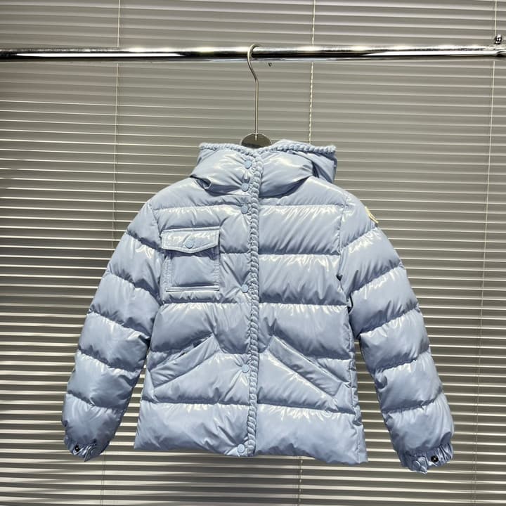 Moncler Kids Hooded Down Jacket – 25FW in Classic Black