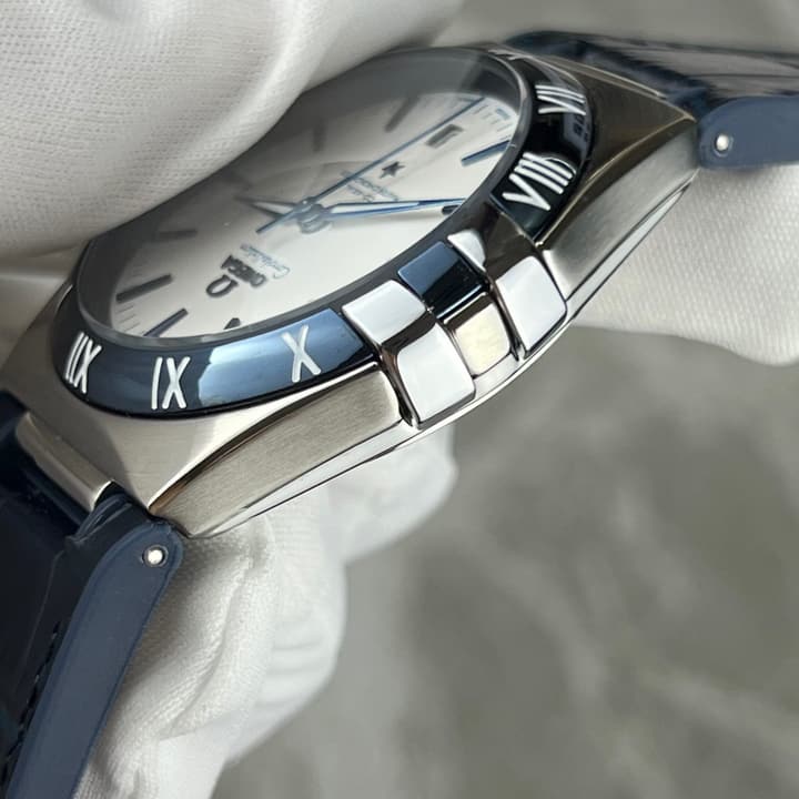 Omega Constellation Series Automatic Watch 41mm in White Dial Blue Strap