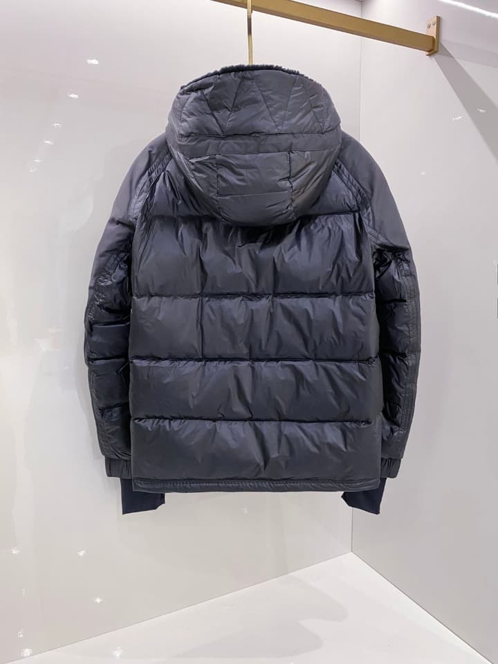 Moncler Grenoble Morgins Shearling Puffer Jacket in Black Technical Down Jacket