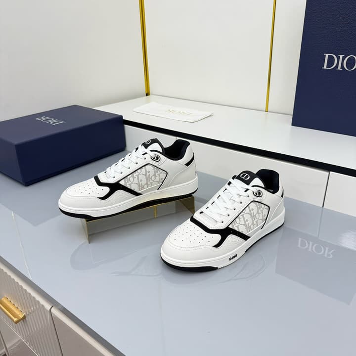 Dior Casual Calfskin Ankle Boots in Black With White Sole