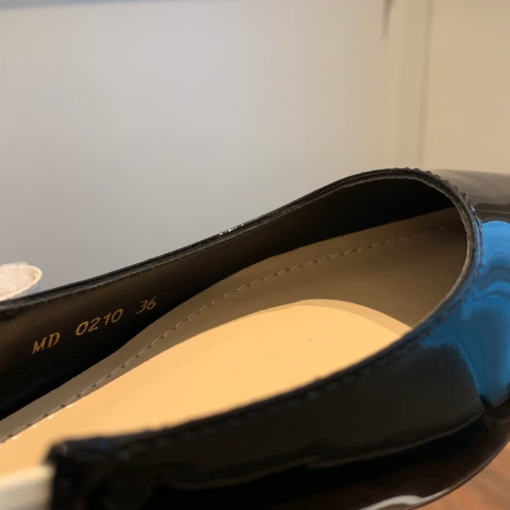 Dior J'Adior Black Patent Slingback Pumps in Black Patent