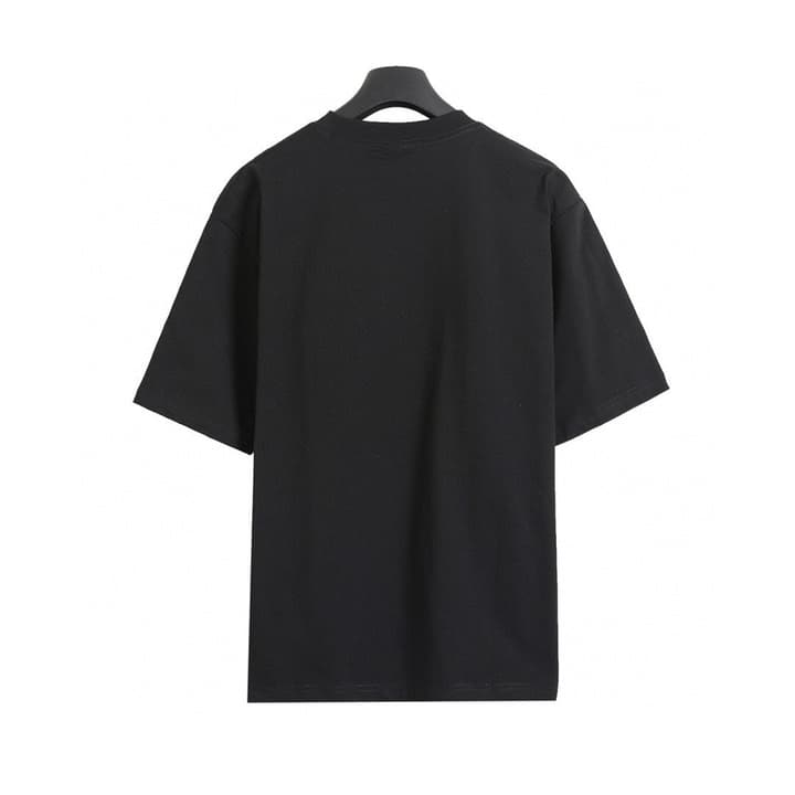 Balenciaga Script Letter Embroidered T-Shirt – 26SS in Black