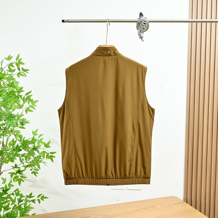 Moncler Reversible Stand-Collar Vest – 2025 Spring Collection in Black