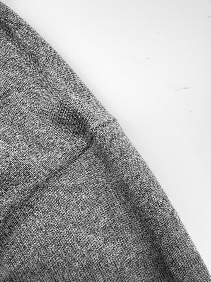 Loewe Jacquard Short-Sleeve Wool Sweater in Quiet Luxury Grey