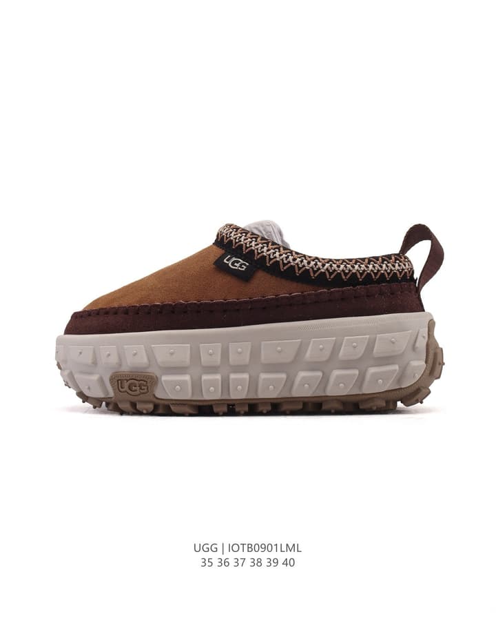 UGG Tire Sole Cotton Slippers Snow Boots in White
