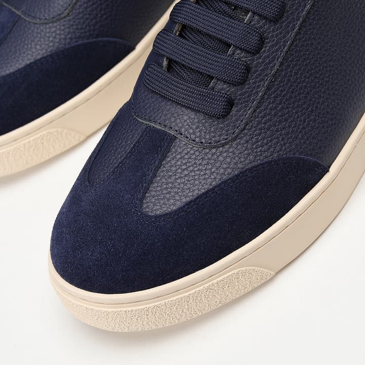 Brunello Cucinelli Men's Colorblock Driving Shoes – New Collection in Black Leather And Suede