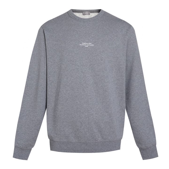 Dior Montaigne Slogan Print Crewneck Sweatshirt – 2025 Winter Collection in Black