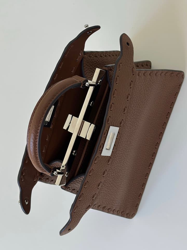 Fendi Peekaboo I See You Petite Satchel in Classic Black