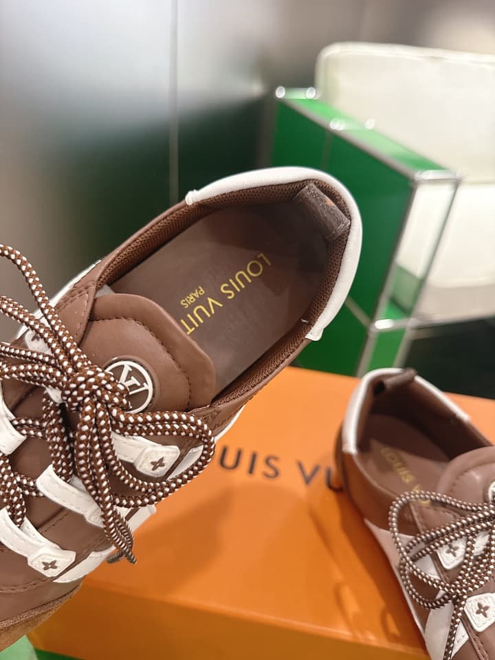 Louis Vuitton Sneakerina Ballet Sneakers in Chocolate Brown