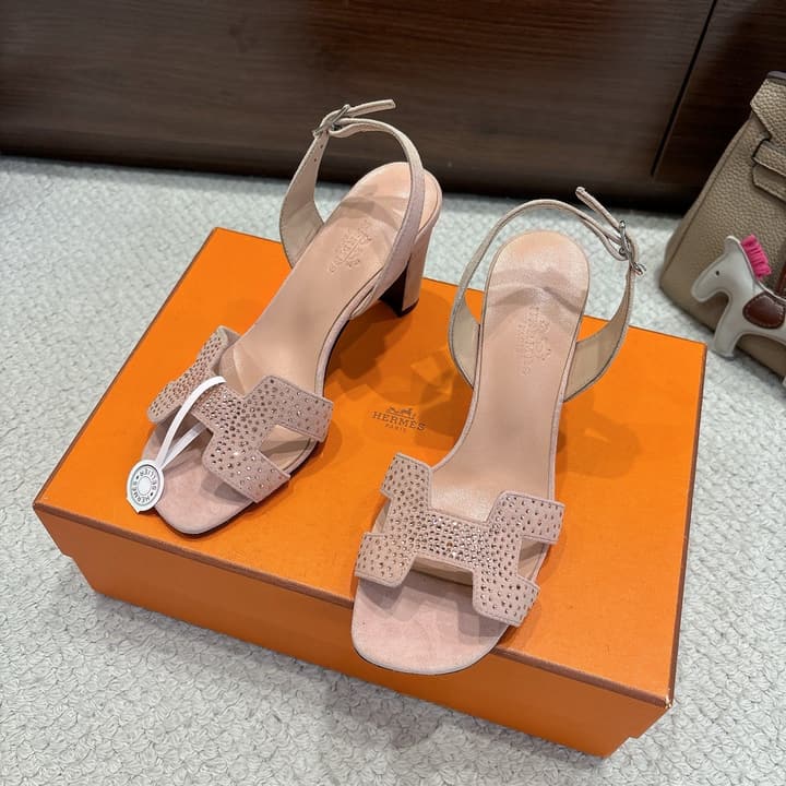 Hermès Eremite 80 Heeled Sandals in Black