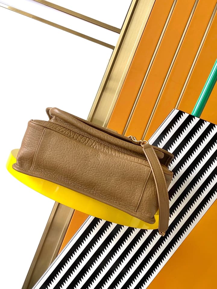 Saint Laurent Niki Medium Flap Bag in Gold