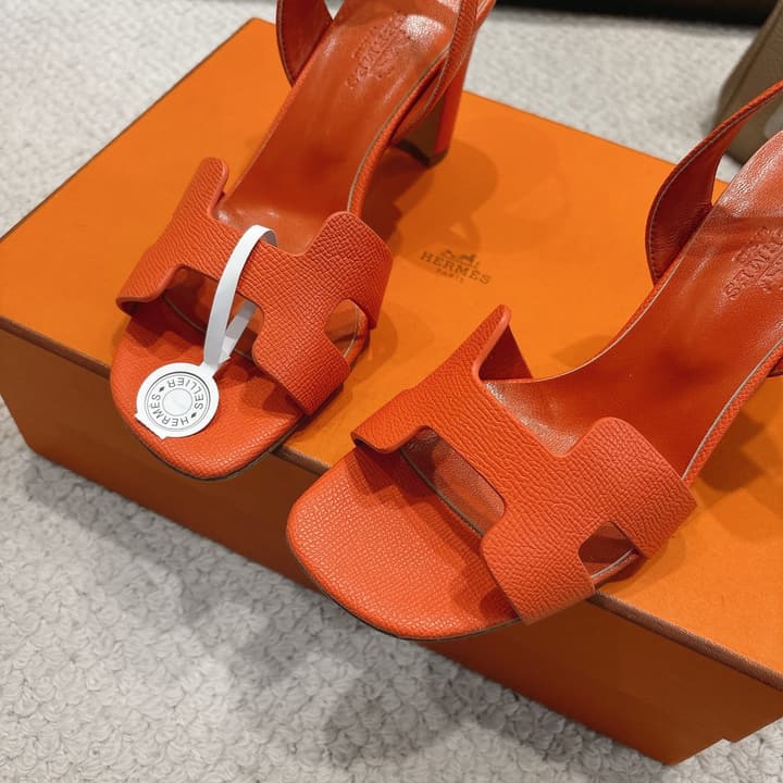 Hermès Eremite 80 Heeled Sandals in Blush Pink