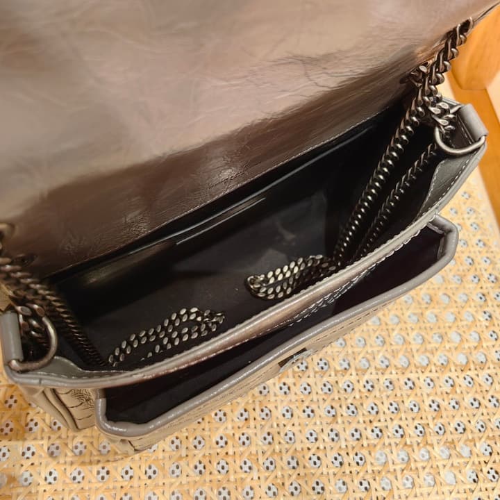 Saint Laurent Niki Baby Shoulder Bag in Apricot