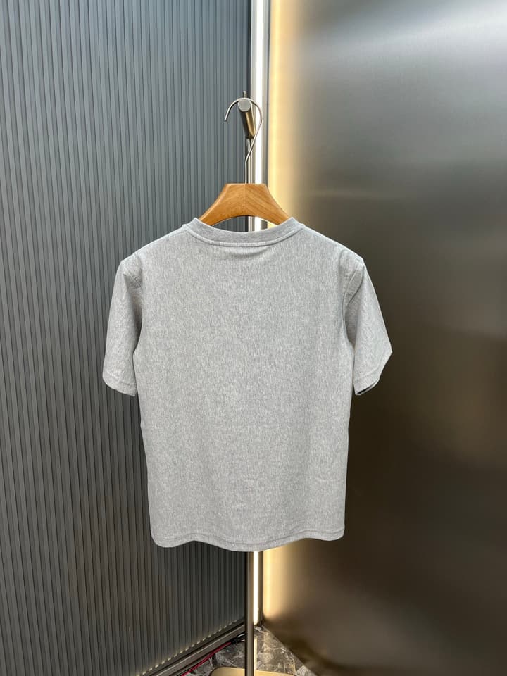 Celine Triomphe Embroidered Loose T-Shirt in Grey