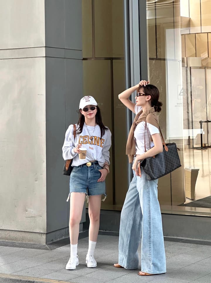Celine Paris Printed Logo Sweatshirt